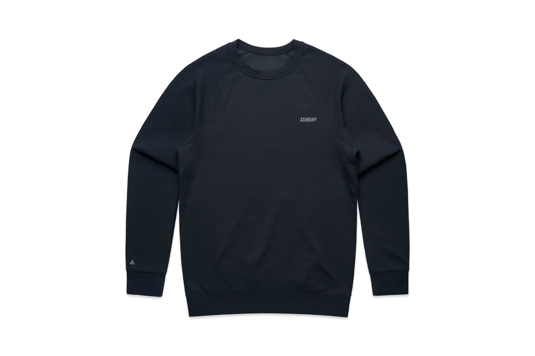 EMBROIDERED CREW NECK SWEATER NAVY