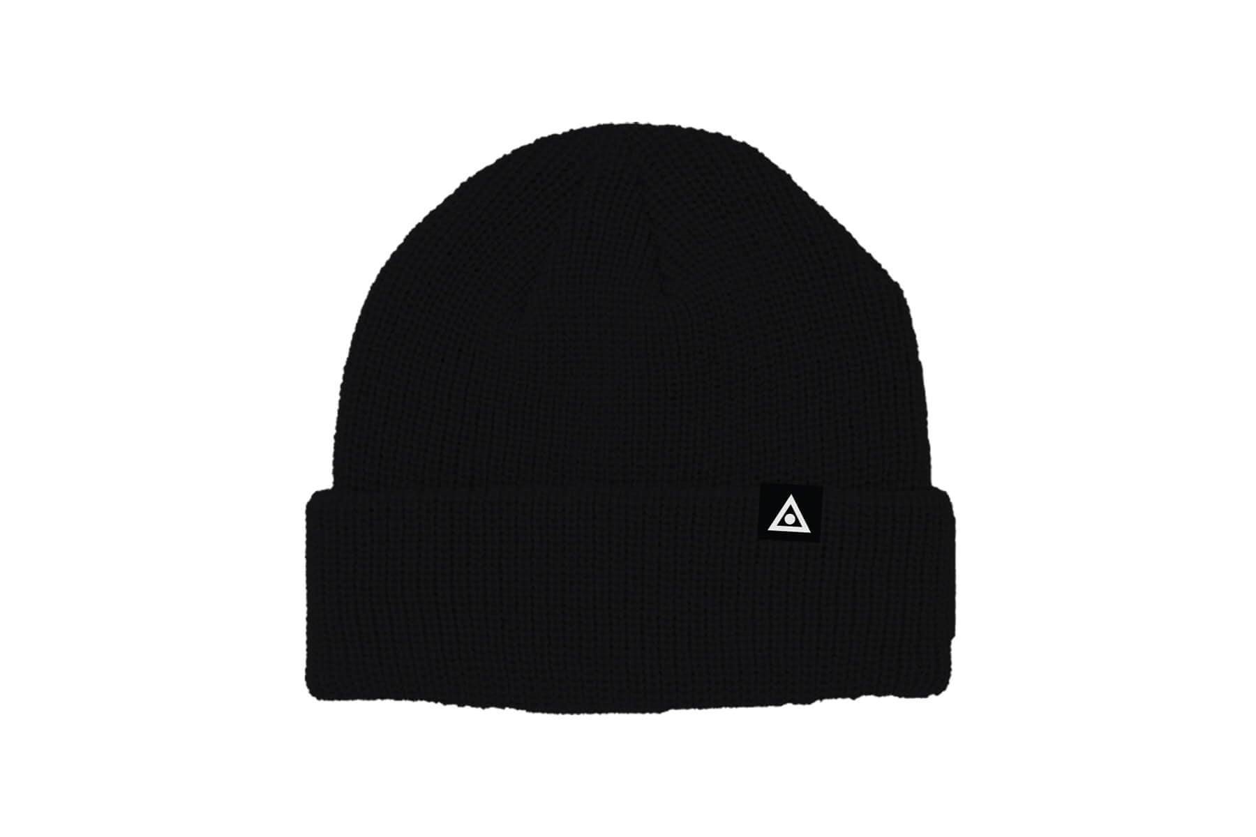 ICON SHORT BEANIE BLACK