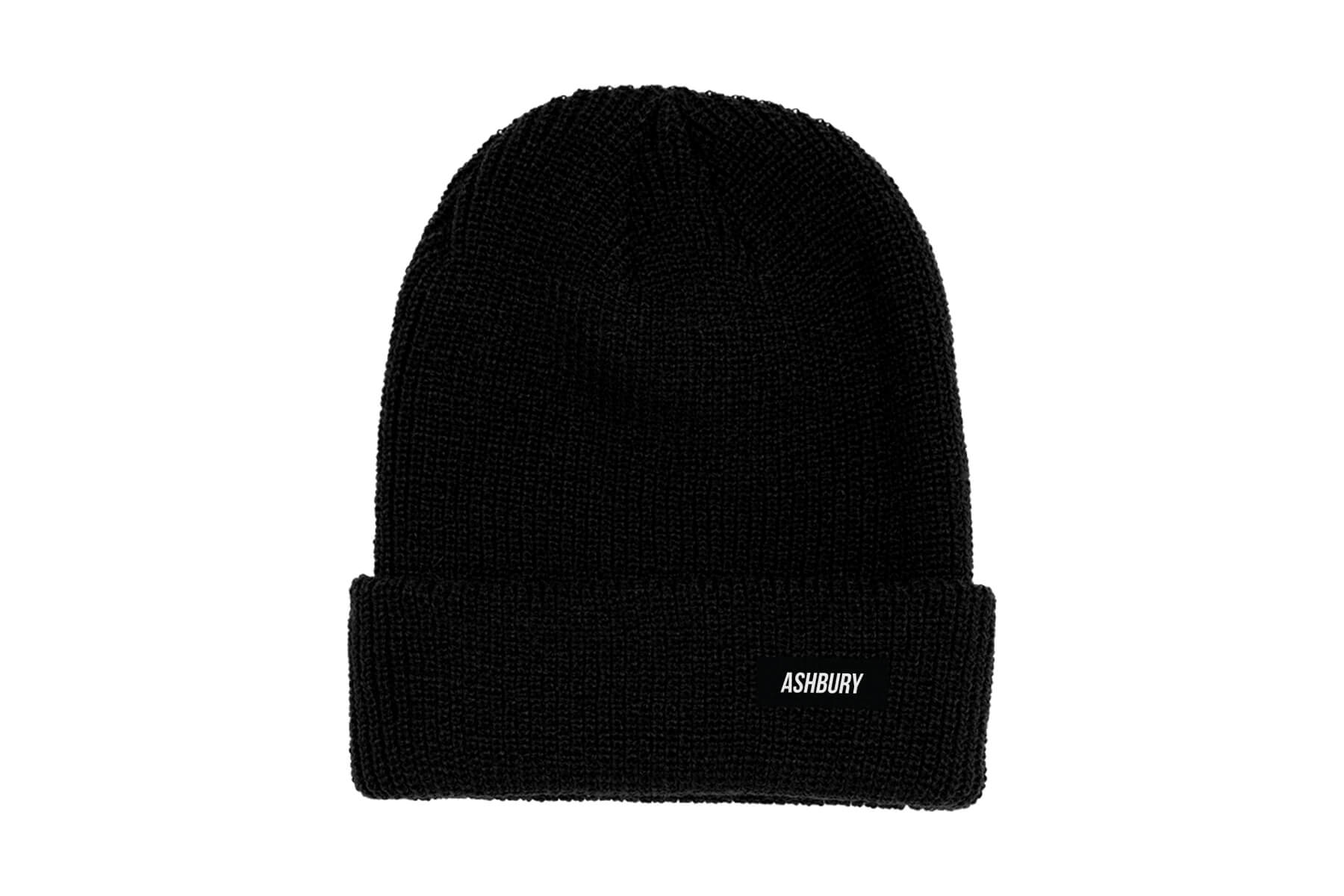 ITALIC TALL BEANIE BLACK