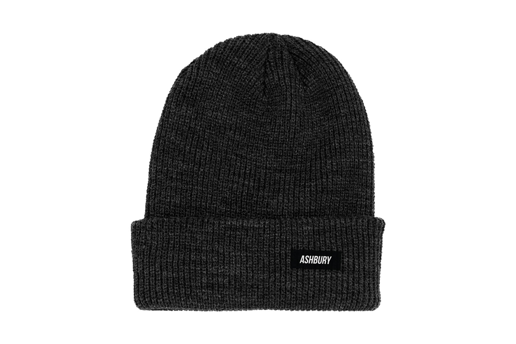 ITALIC TALL BEANIE CHARCOAL