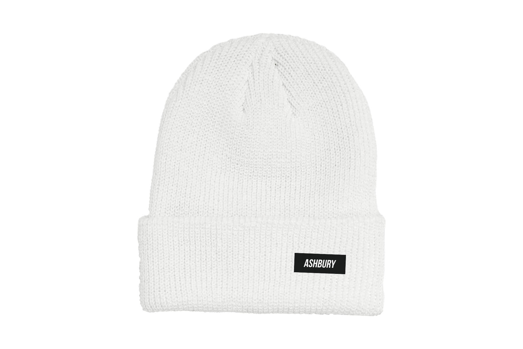 ITALIC TALL BEANIE WHITE