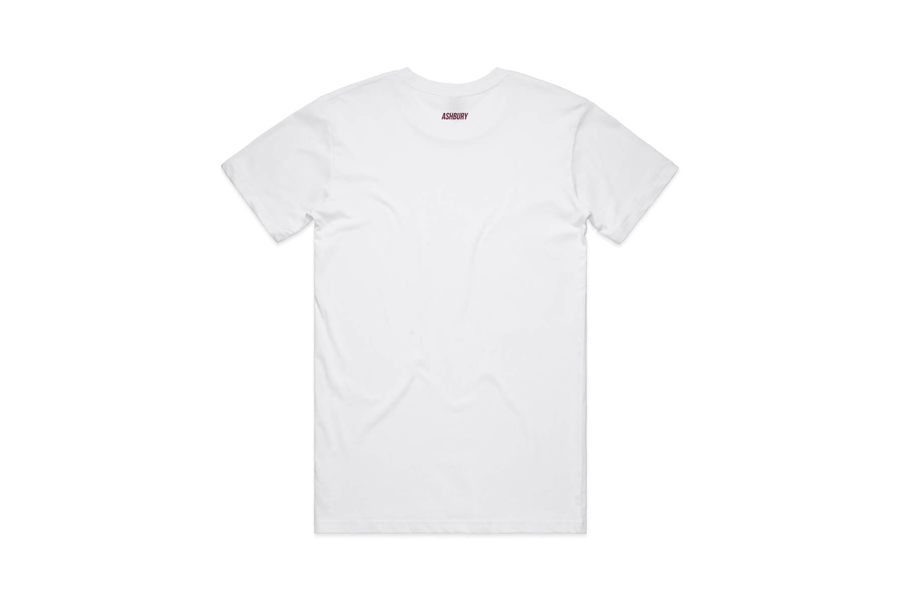 ORIGIN T-SHIRT WHITE AND OXBLOOD