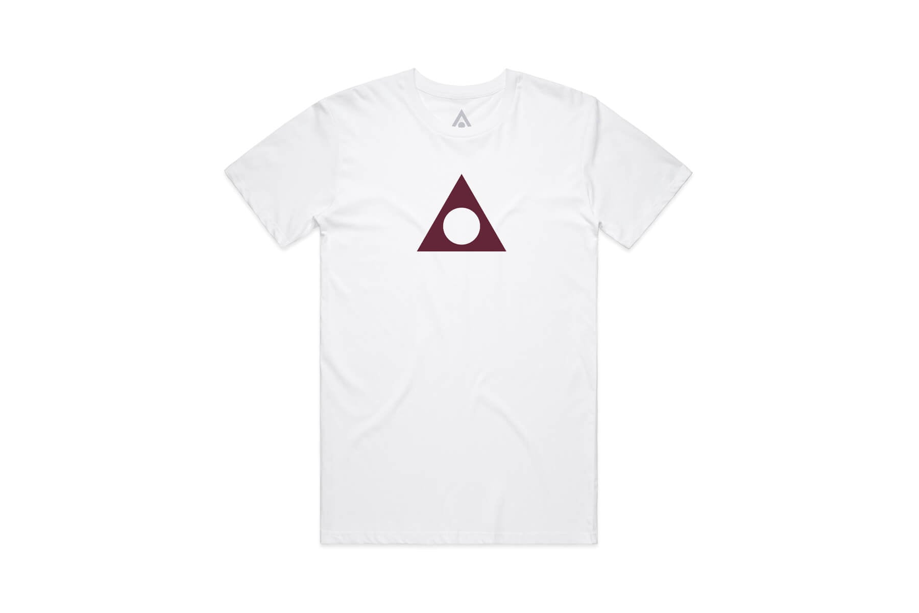 ORIGIN T-SHIRT WHITE AND OXBLOOD