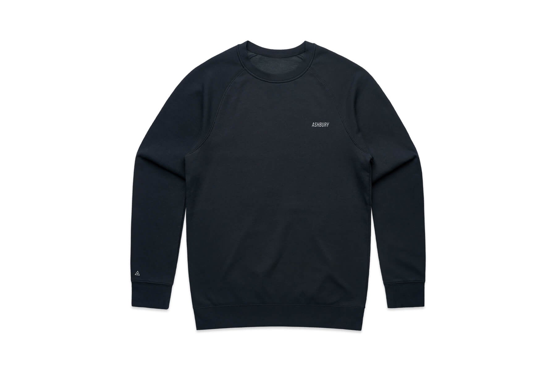 Embroidered Crew Neck Sweater Navy