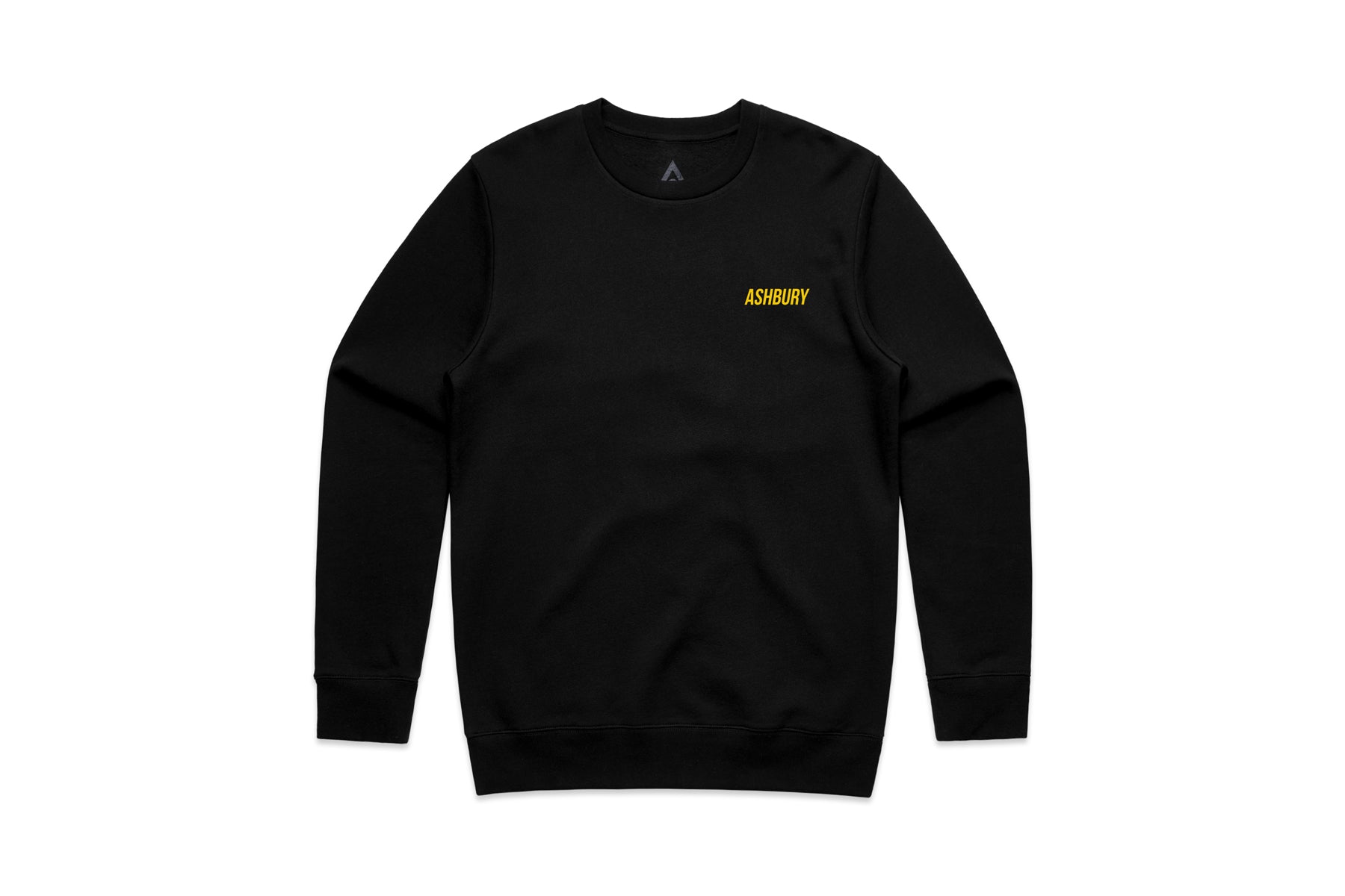 Italic Crew Neck Sweater Black