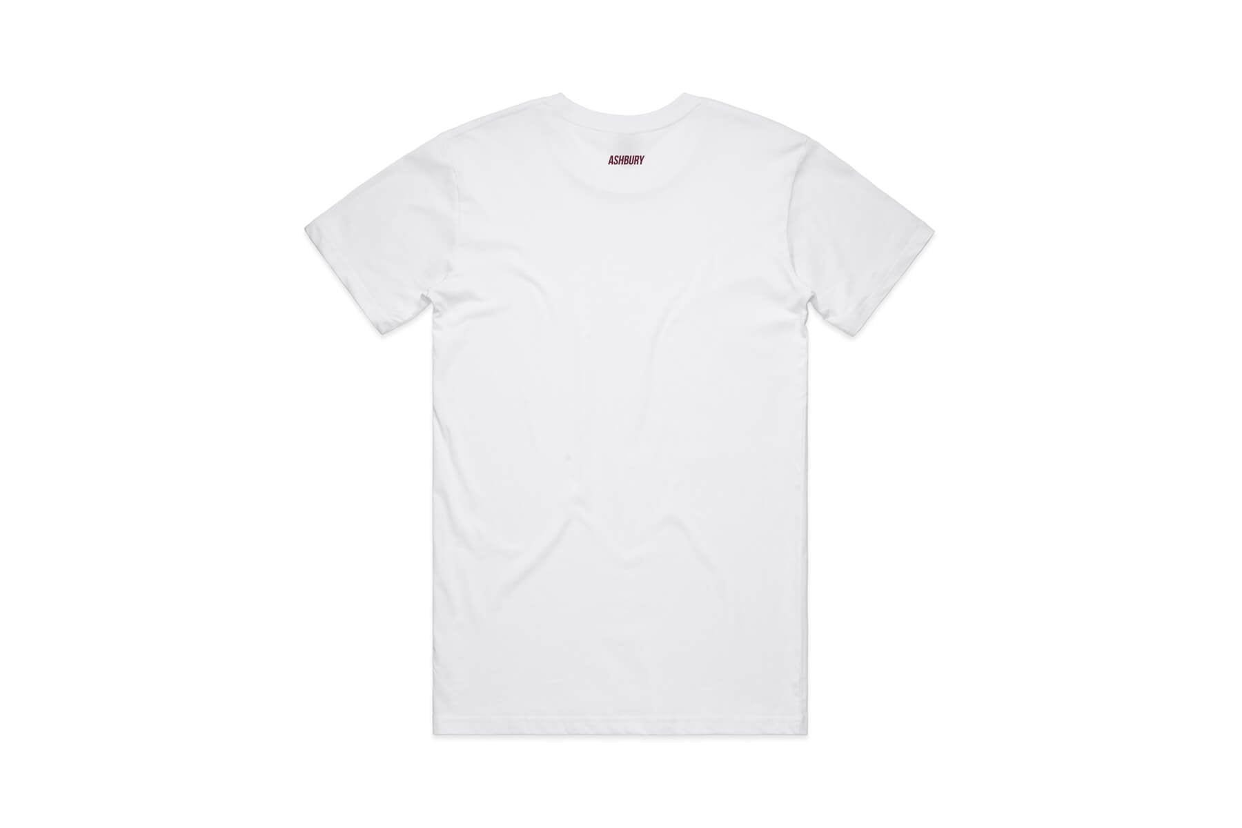 Origin T-Shirt White and Oxblood